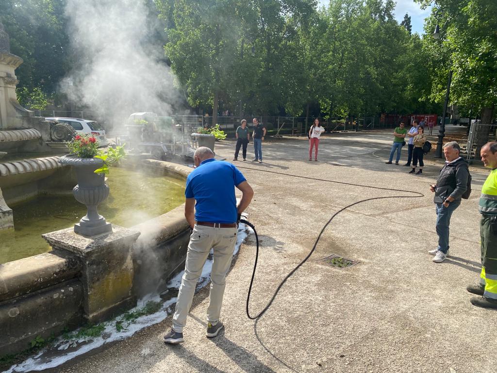 Kostka brukowa przed i po czyszczeniu